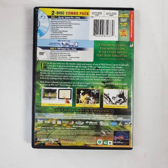 Disney Bambi Diamond Edition Blu-Ray + DVD - Picture 4 of 4